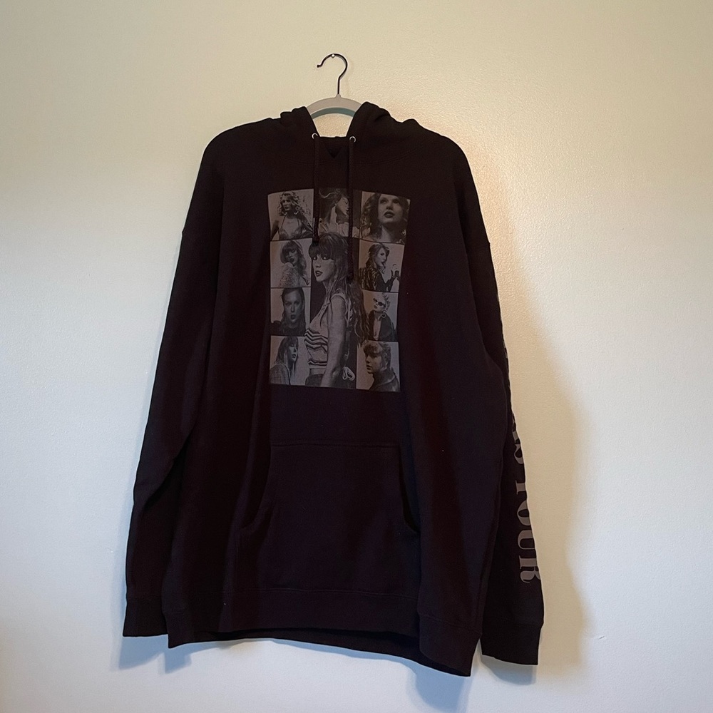 Taylor Swift The Eras Tour Black Hoodie Sweatshirt